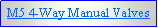 Text Box: M5 4-Way Manual Valves